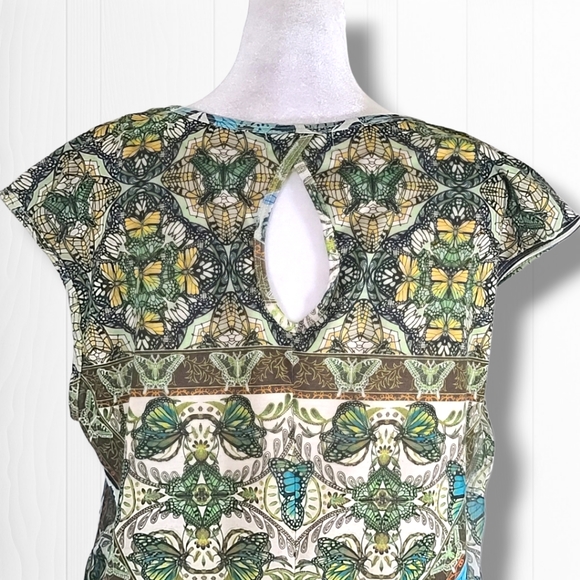 Energie Women's Sleeveless Flowy Butterfly Top Size Large - Picture 8 of 13